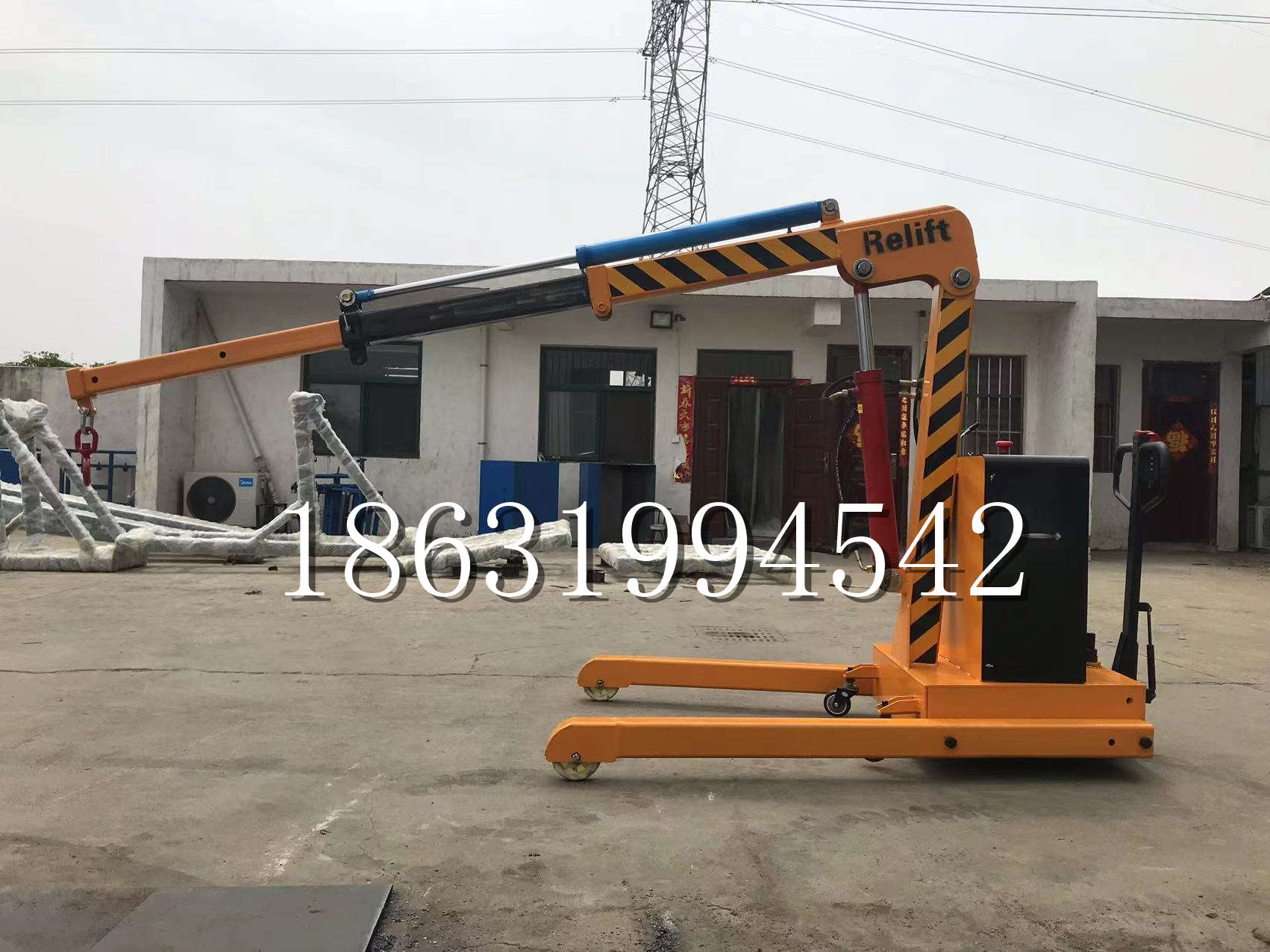 东昌区久征定做3吨三轮随车吊 农用园林绿化移树吊 平板工程用小吊机